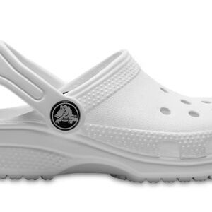CROCS Kids’ Classic Clog/Slip-On Sandals, White, Size J2 (2) - NEW WITH TAGS
